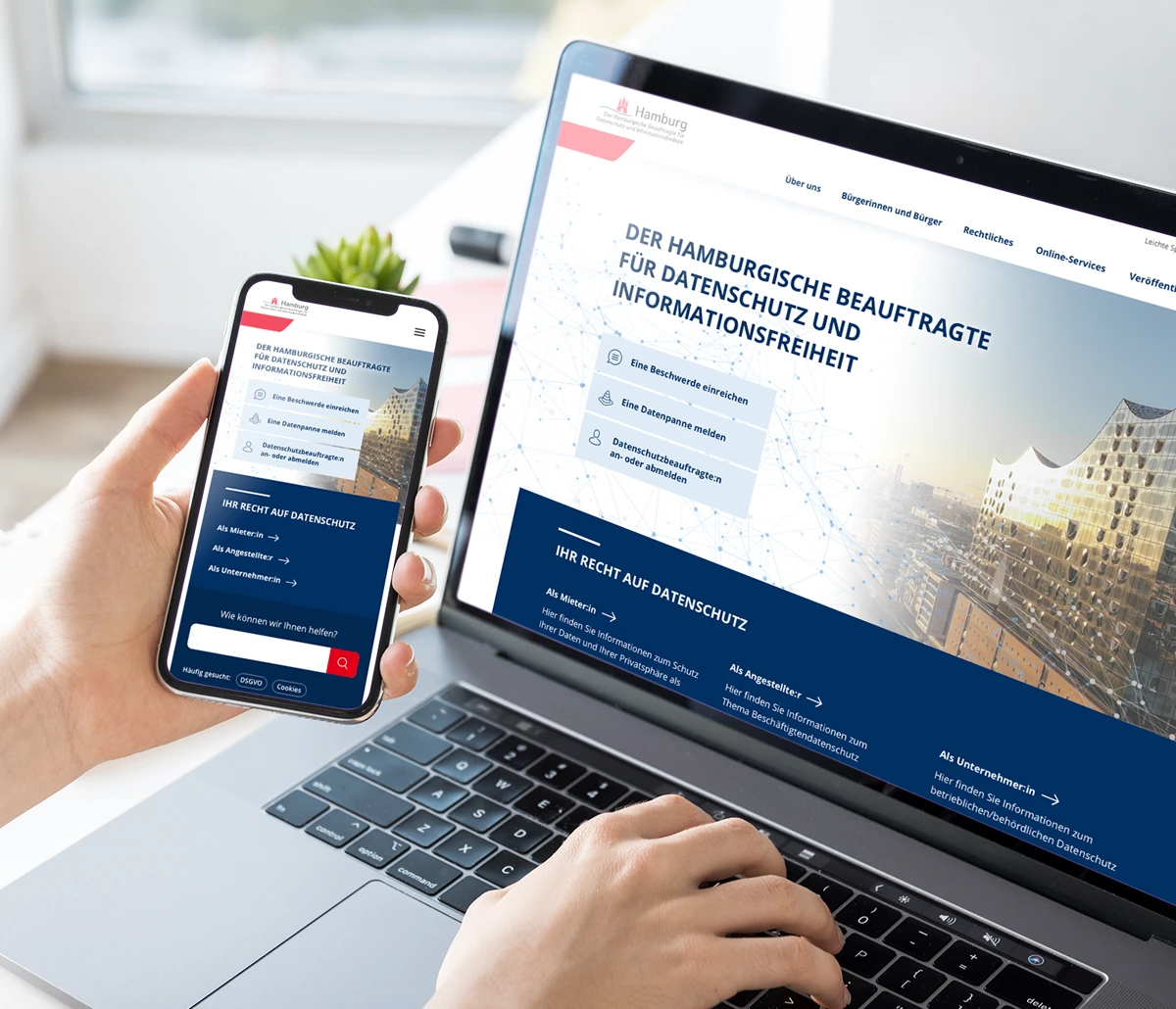 Der Hamburgische Beauftragte für Datenschutz und Informationsfreiheit – Referenzprojekt