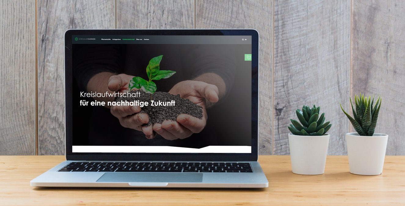 Circular Carbon – Corporate Design, Webdesign und Animation, Referenz eyeworkers