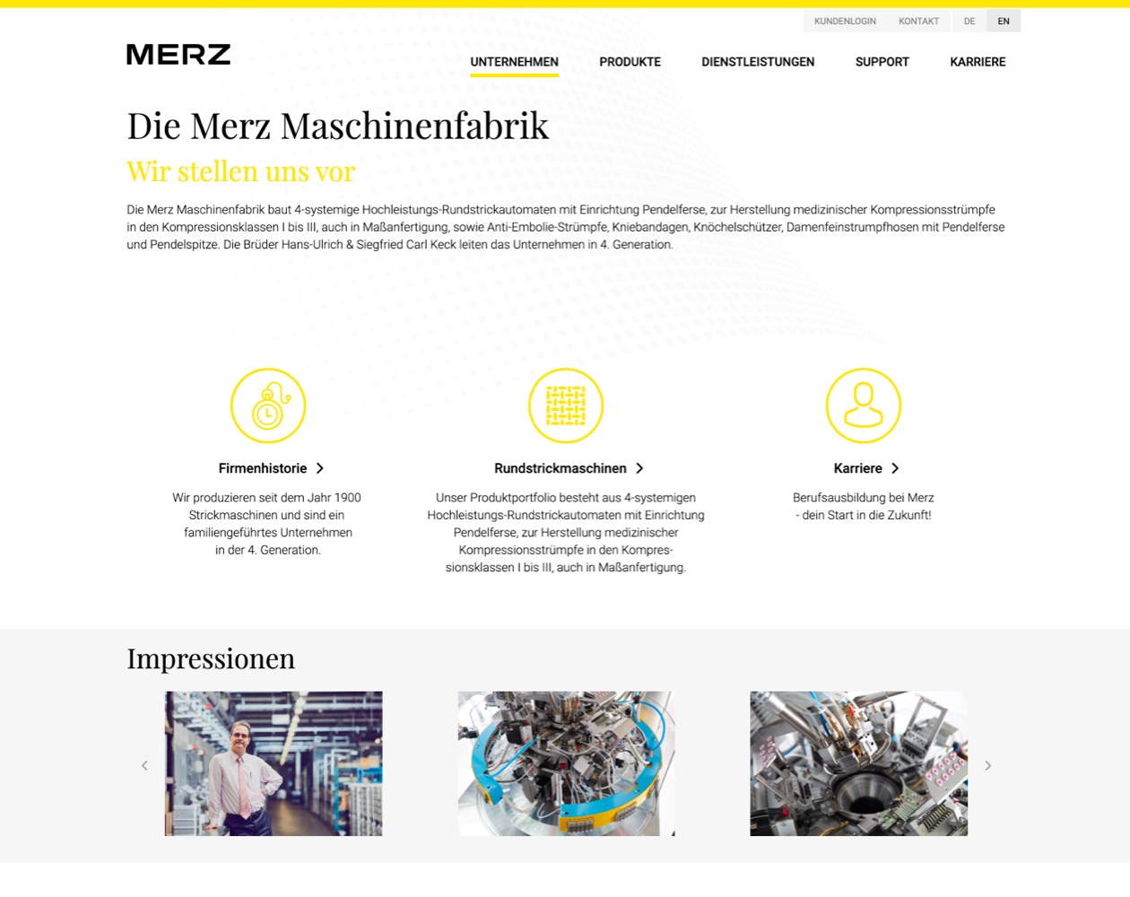 Merz Maschinenfabrik – Einblick 1