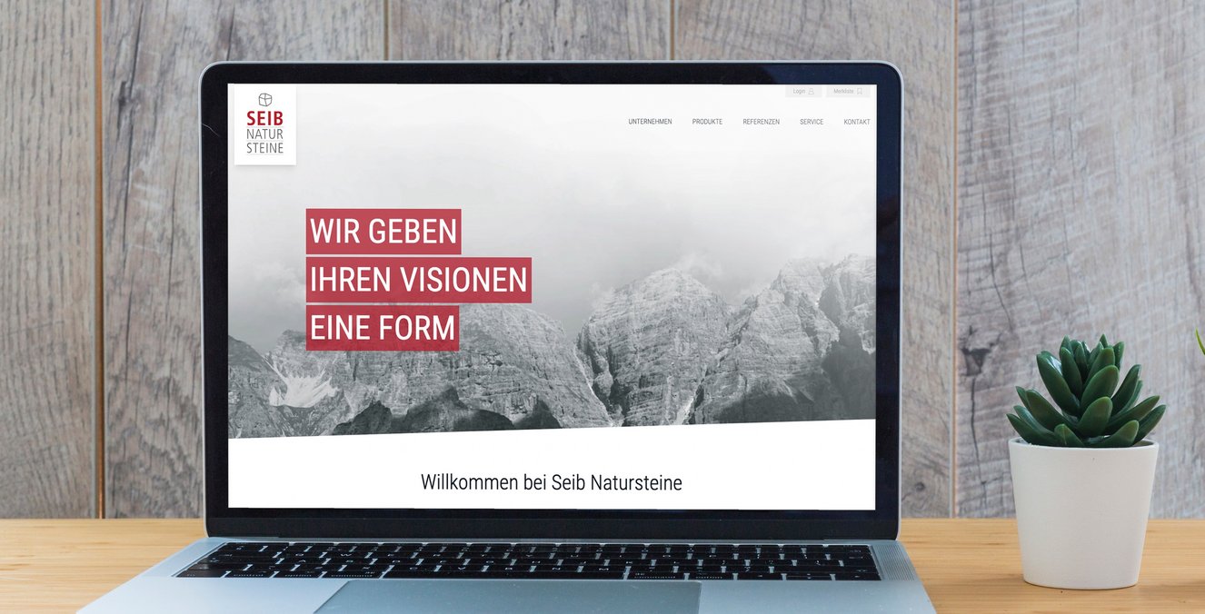Seib Natursteine – Website Relaunch mit Warenwirtschaft, Referenz eyeworkers