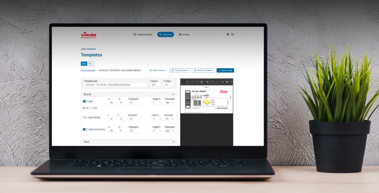 Vileda Professional – Web-to-Print-Lösung, Referenzprojekt der eyeworkers GmbH