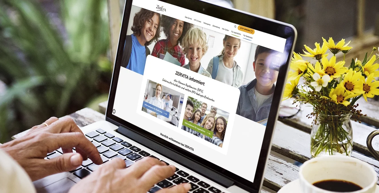 Zervita – Website Relaunch im Gesundheitswesen, Referenzprojekt der eyeworkers GmbH