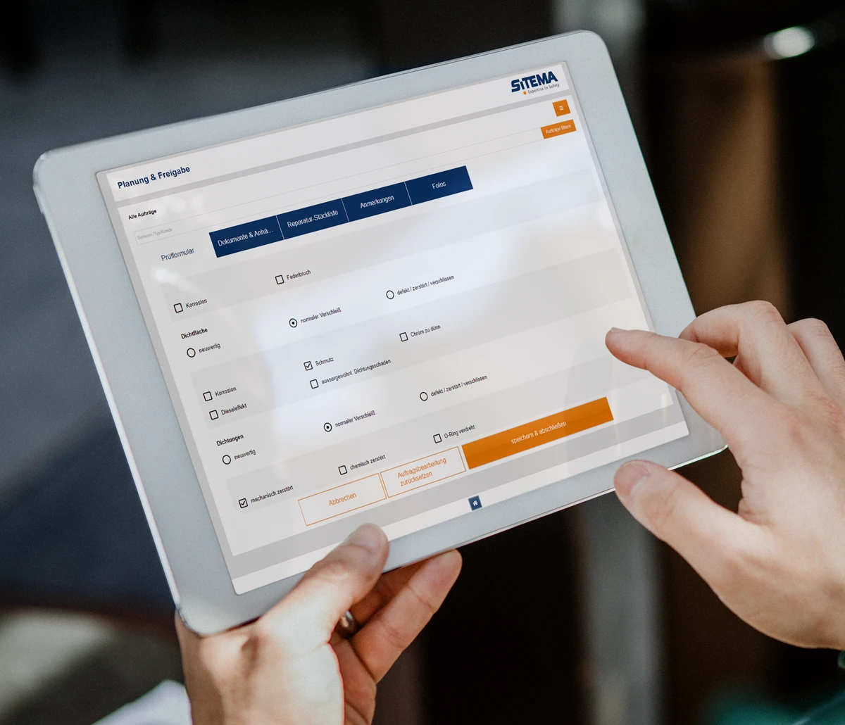 Sitema-App – digitale Eingangsprüfung im Maschinenbau