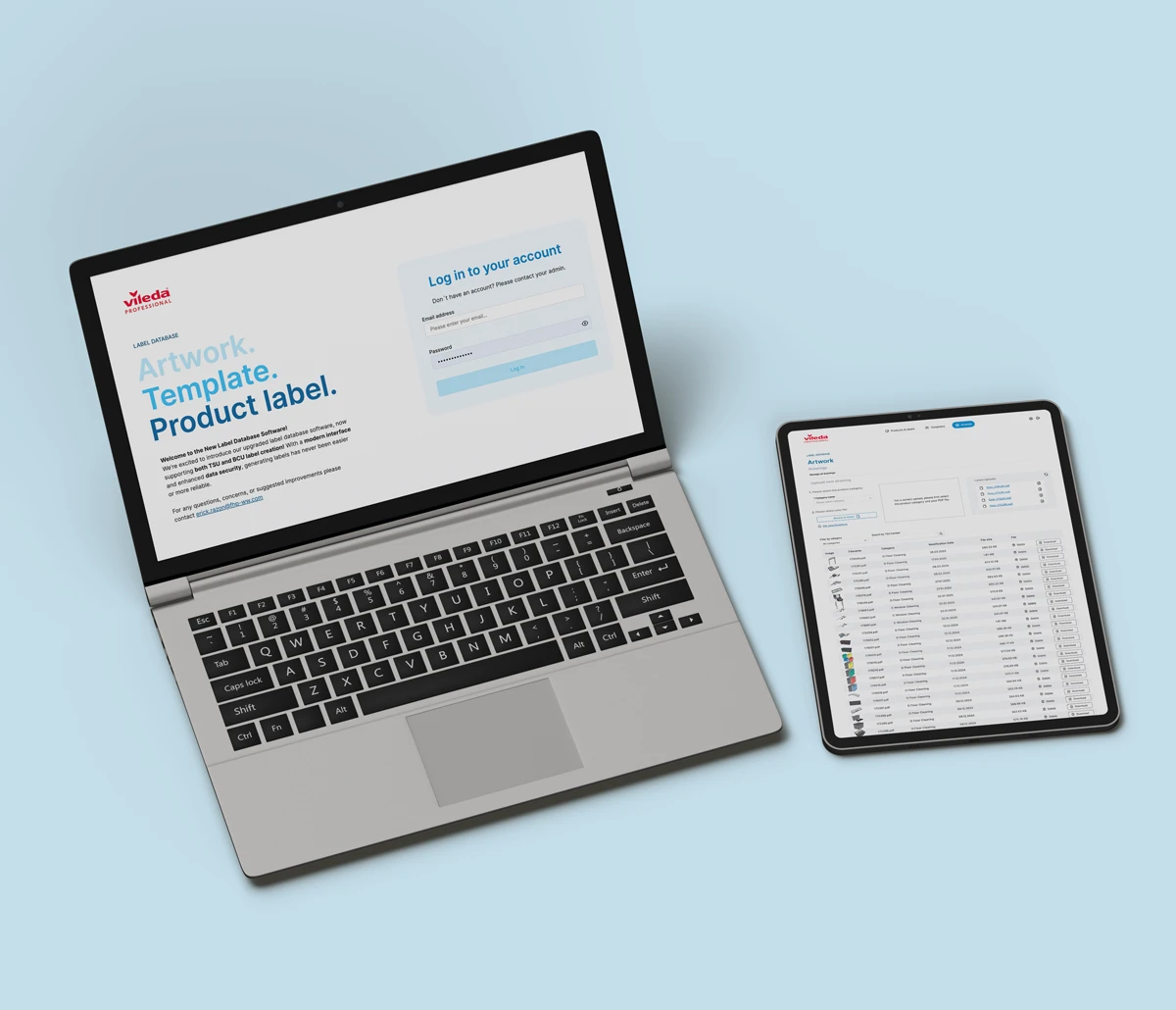 Vileda Professional – Web-to-Print-Lösung