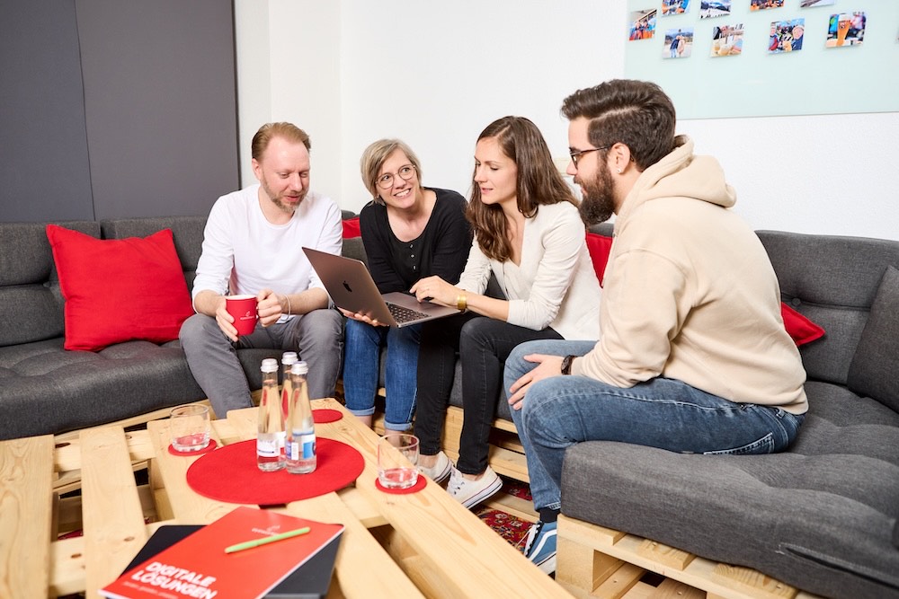 Das Entwicklungsteam von eyeworkers
